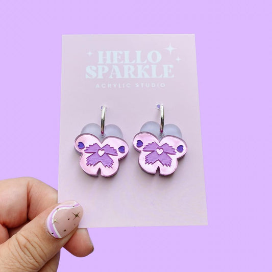 Pansy Dangles- PURPLE