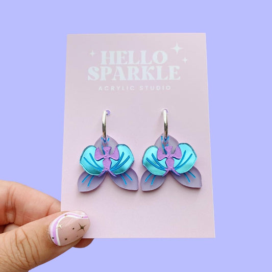Orchid Dangles- BLUE