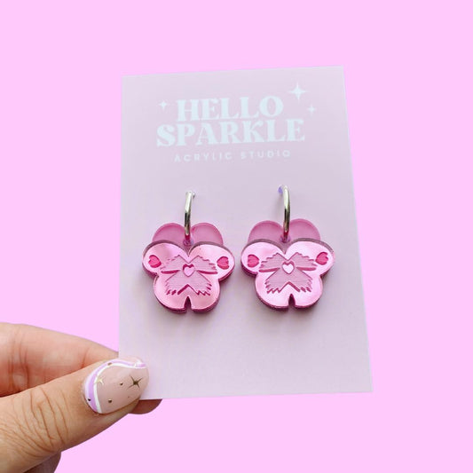 Pansy Dangles- PINK