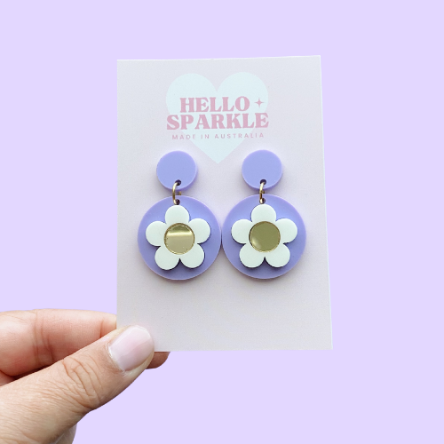 Flower Pop Dangles- LILAC