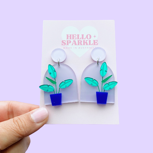 Planter Pot Dangles- LILAC