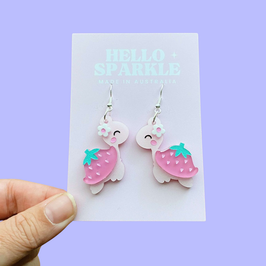 Strawberry Turtle Dangles