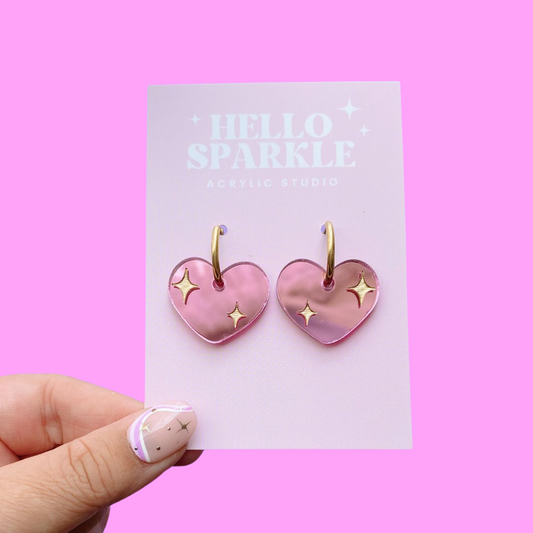 Sparkle Heart Dangles