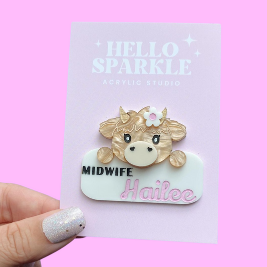 Cow Name Badge